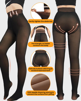 Fiore Curve® Plush-Lined Tights